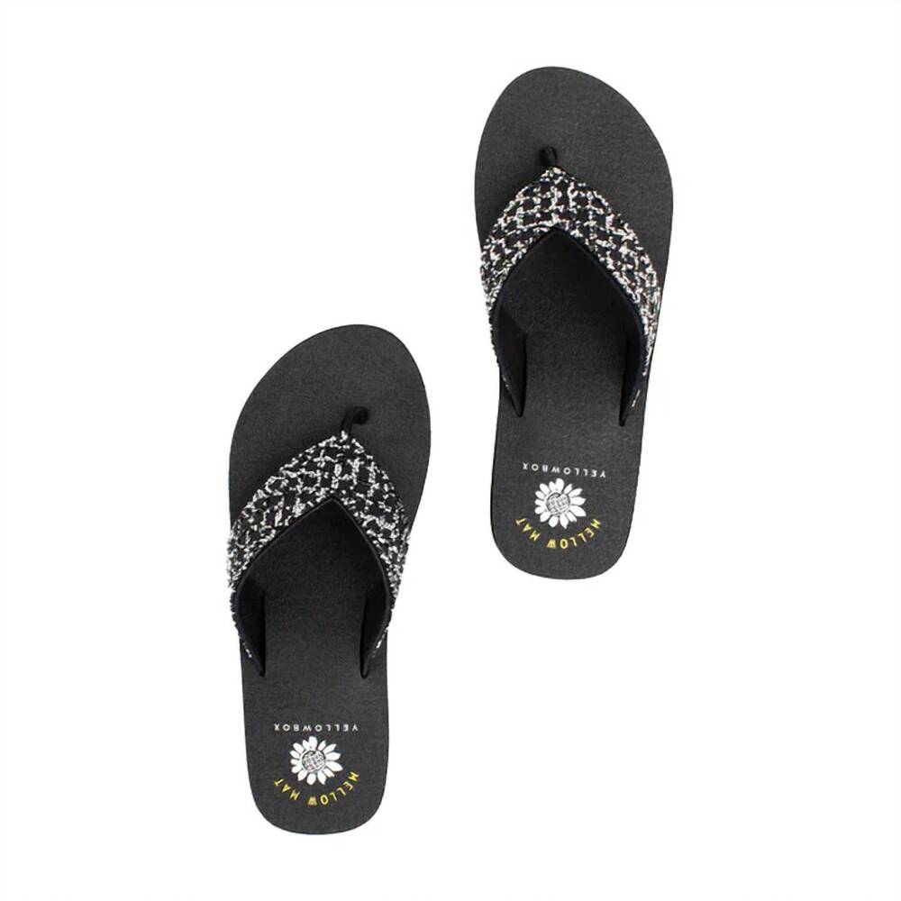 NEW YELLOWBOX women's cesky sandal in black - Picture 3 of 4
